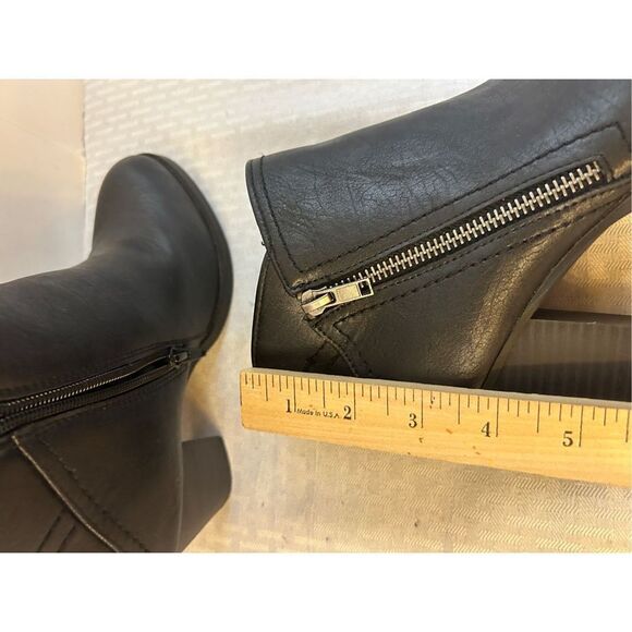 Rampage 8m ankle boots 2 zippers Ram-elease 2.5" heel black - Picture 6 of 6